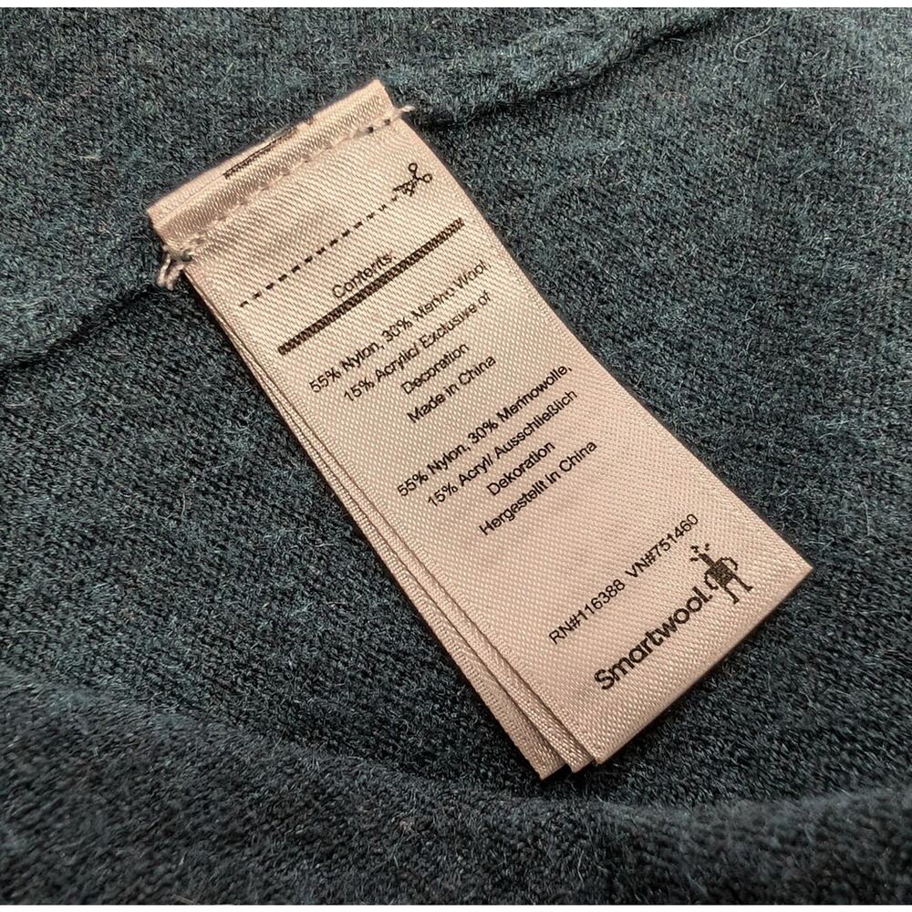 Smartwool Sweater Hoodie Shadow Pine Green Black Pullover Women's Size M - Picture 9 of 11